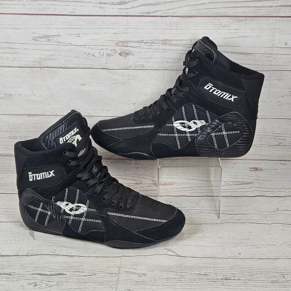 OTOmix Stingray Men's 9 Black Weightlifting Bodybuilding Trainers Gym Shoes